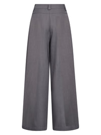NÜ Denmark Grey Melange Wide Leg Trousers