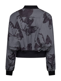 NÜ Denmark Grey Floral Bomber Jacket