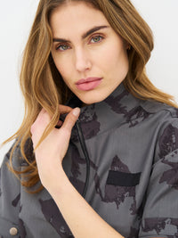 NÜ Denmark Grey Floral Utility Top