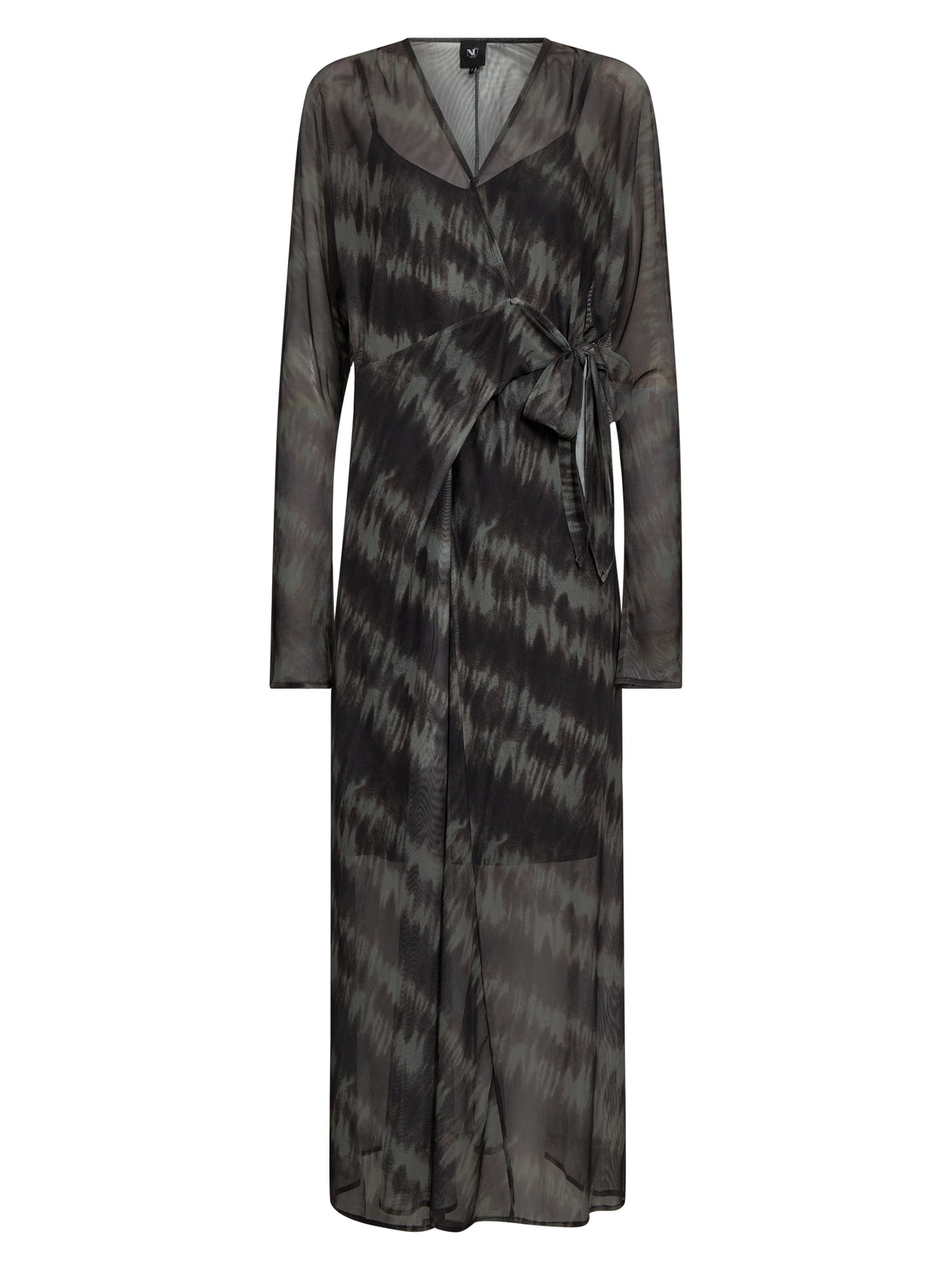 NÜ Denmark Army Mix Mesh Wrap Dress