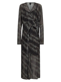 NÜ Denmark Army Mix Mesh Wrap Dress