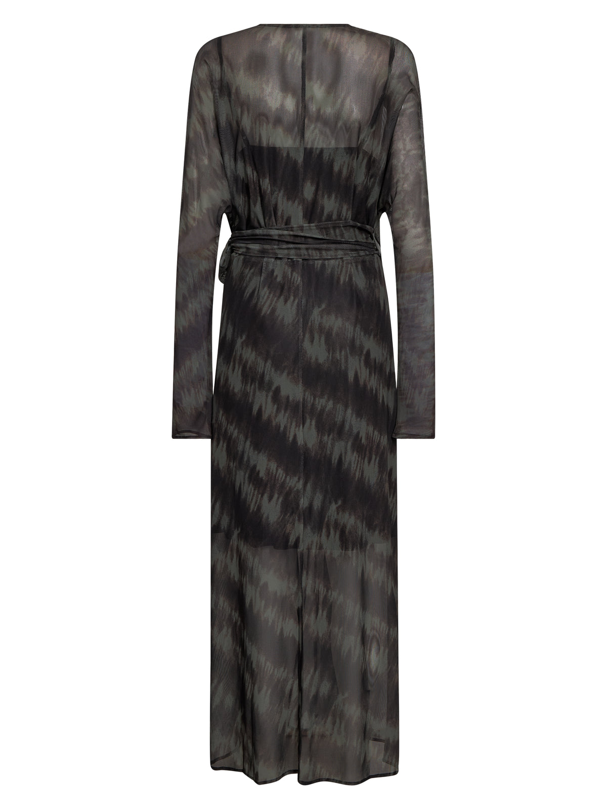 NÜ Denmark Army Mix Mesh Wrap Dress