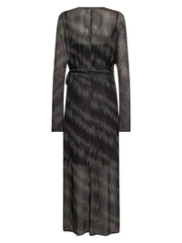 NÜ Denmark Army Mix Mesh Wrap Dress