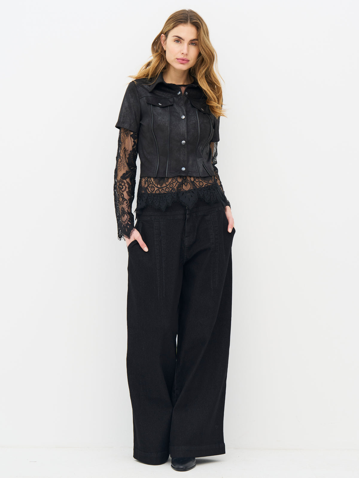 NÜ Denmark Black Wide Leg Jeans