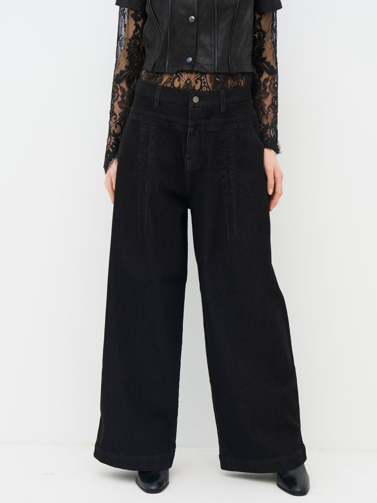 NÜ Denmark Black Wide Leg Jeans