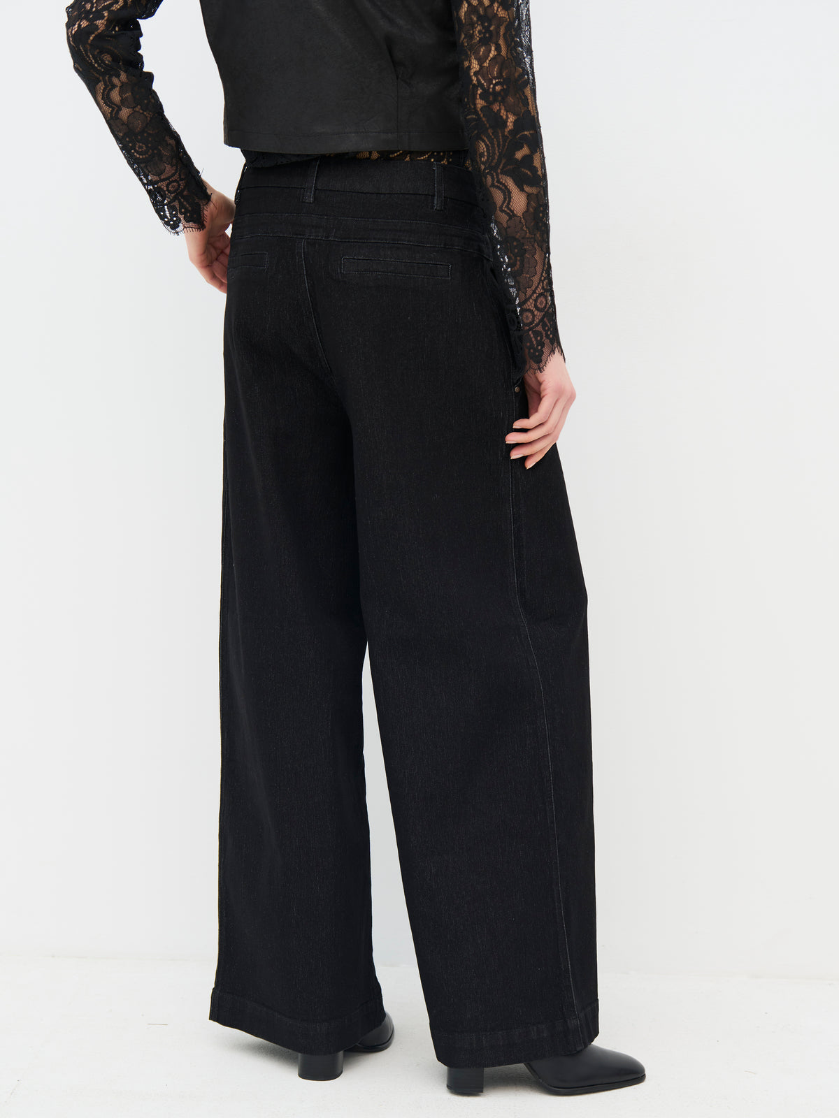 NÜ Denmark Black Wide Leg Jeans