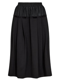 NÜ Denmark Black Textured Midi Skirt