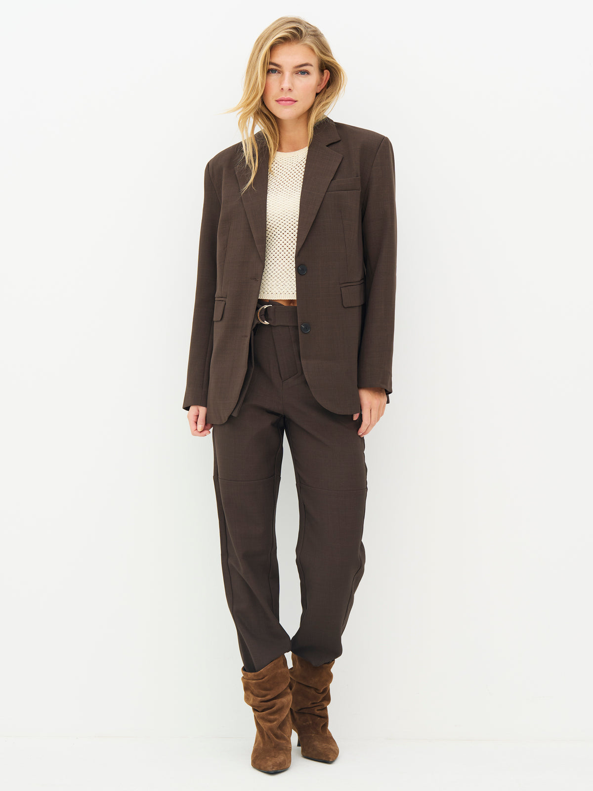 NÜ Denmark Brown Belted Trousers