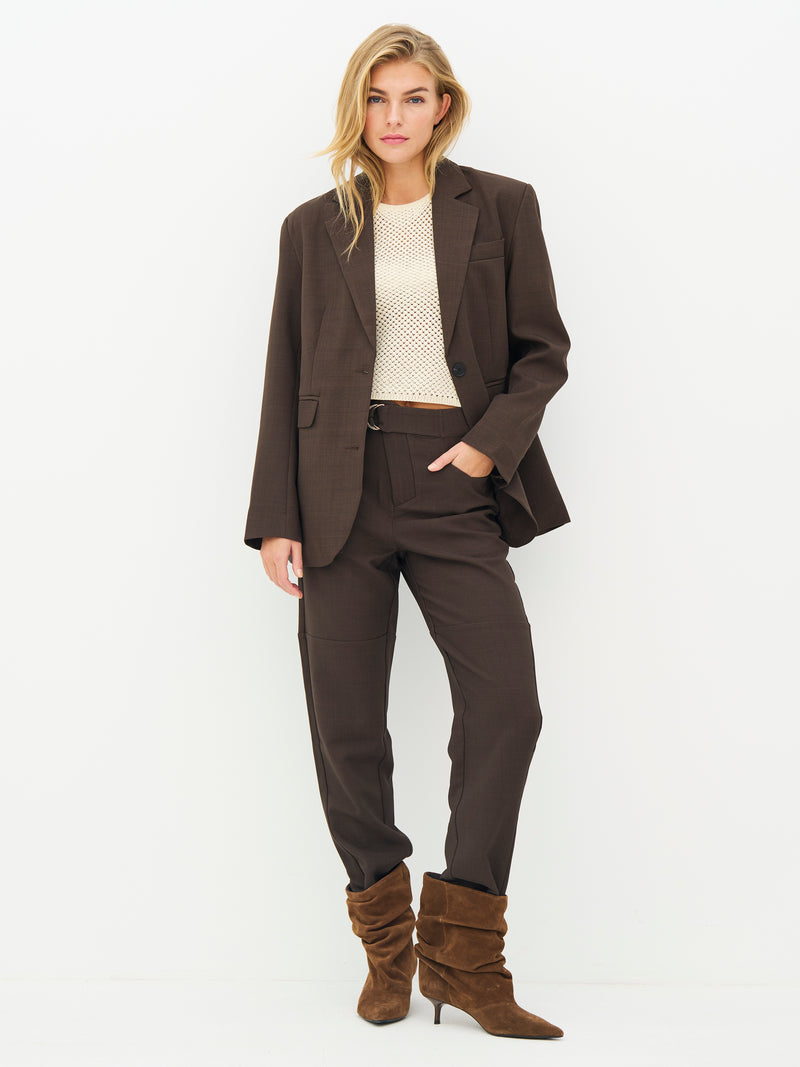 NÜ Denmark Brown Belted Trousers