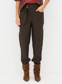 NÜ Denmark Brown Belted Trousers