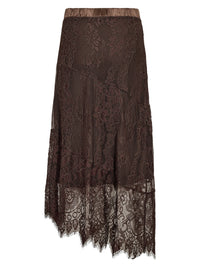 NÜ Denmark Brown Lace Midi Skirt
