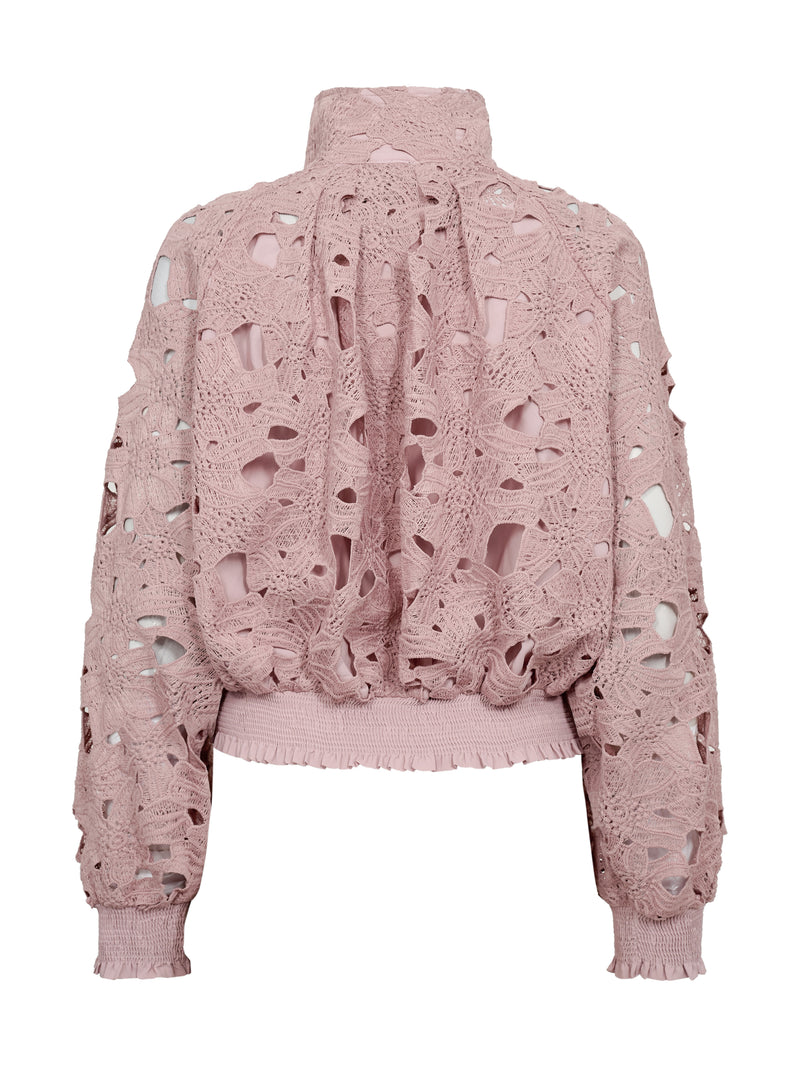 NÜ Denmark Rose Lace Bomber Jacket