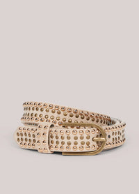 Leather Belt with Studs