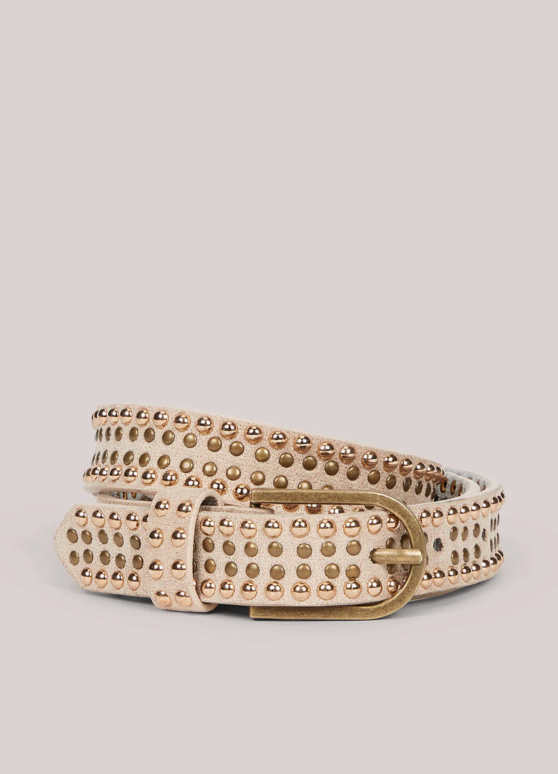 Leather Belt with Studs