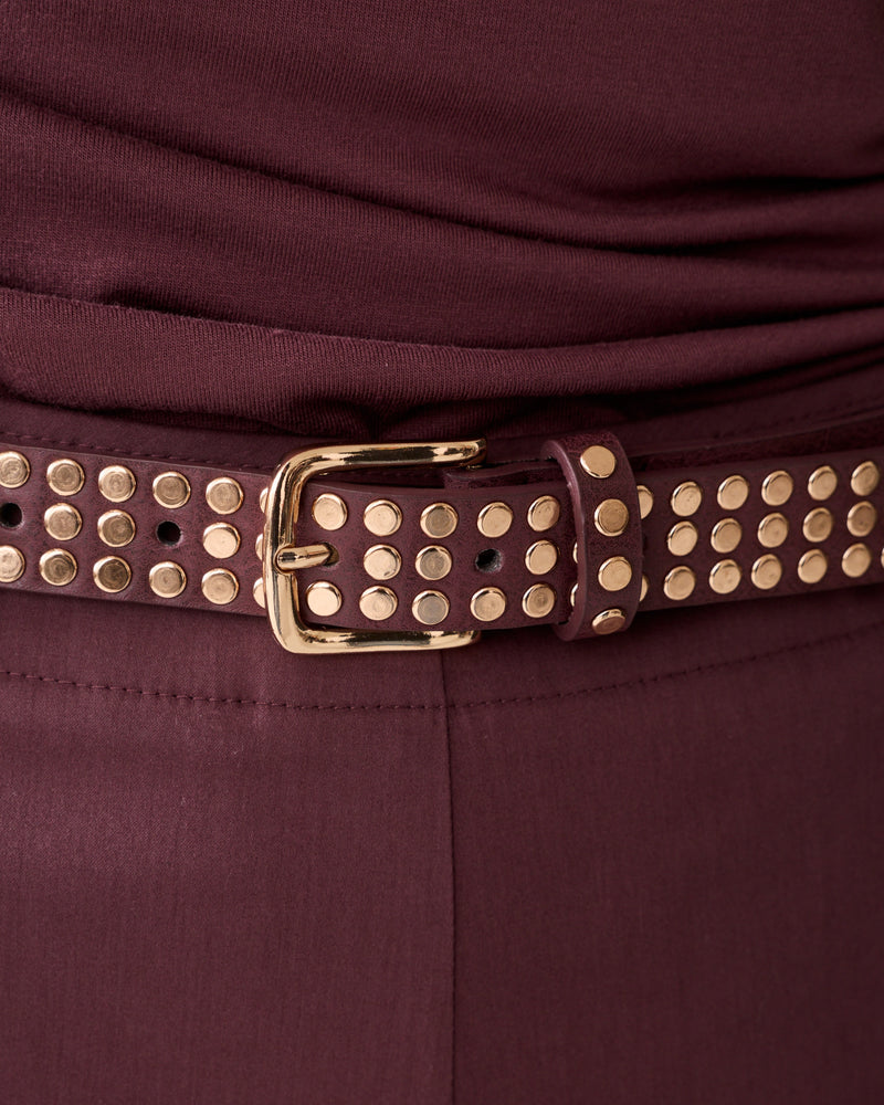 Leather Belt with Studs