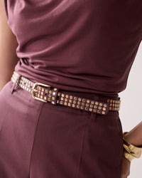 Leather Belt with Studs