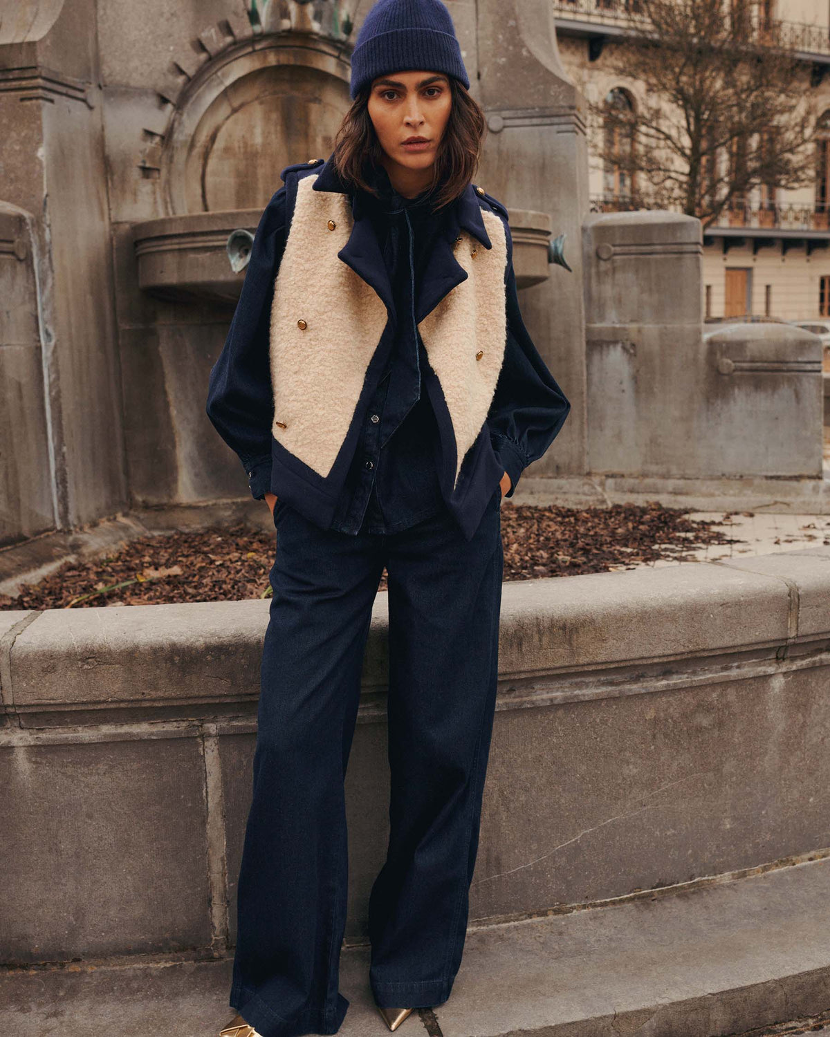 Gilet Boucle Wool Mix