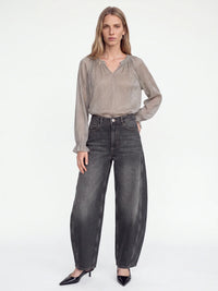 Ximena Glam V-neck Blouse