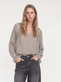 Ximena Glam V-neck Blouse