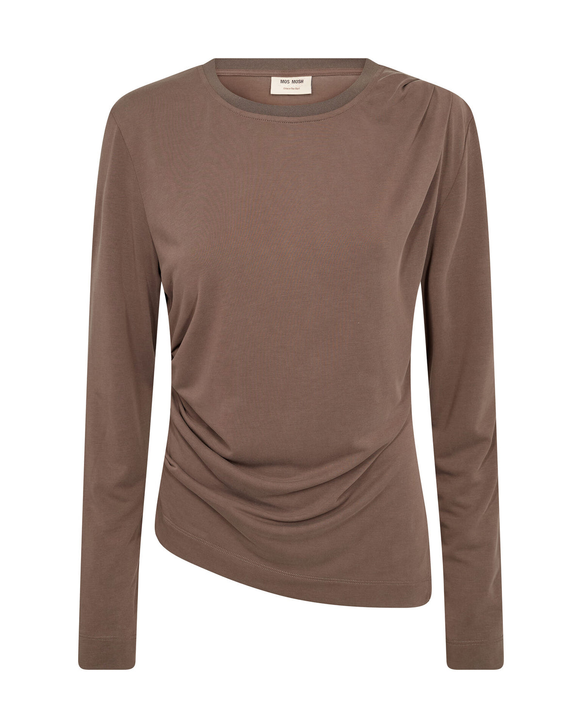 Ami O-LS Draped Tee