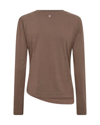 Ami O-LS Draped Tee