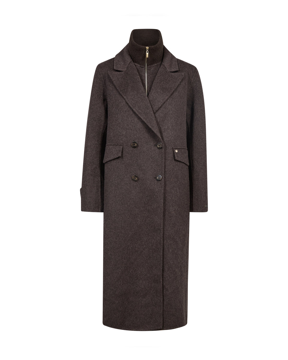 Alva Loisa Mock Neck Coat