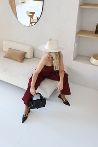 Flynn Pointed Flats with Gold Stud Strap