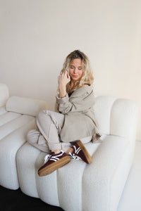 Liva Bordeaux & White Retro Sneakers