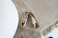 Nara Leopard & Off-White Retro Sneakers