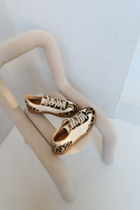 Nara Leopard & Off-White Retro Sneakers
