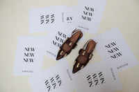 Olile Dark Brown Pointed Slingback Flats