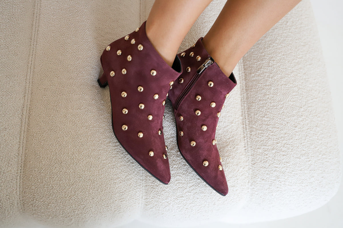Lanie Studded Ankle Boots