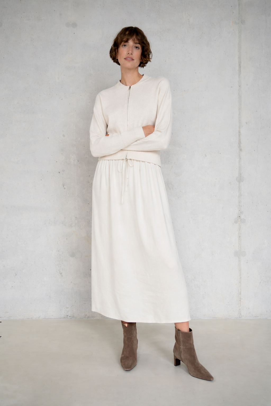 Effortless Flowy Midi Skirt