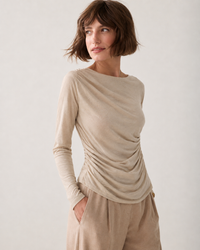Summum Gathered Viscose Top