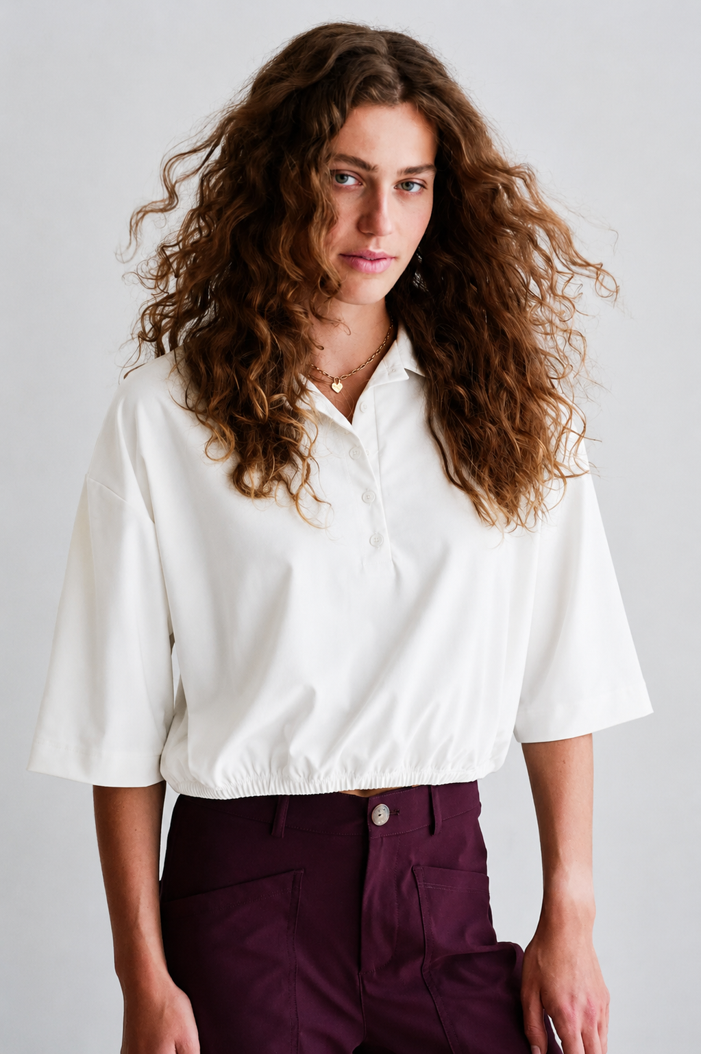 Penn & Ink NY Relaxed Polo Travel Top