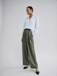Tazzin Twill Blouse