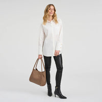 Minimalist Leather Carryall Bag