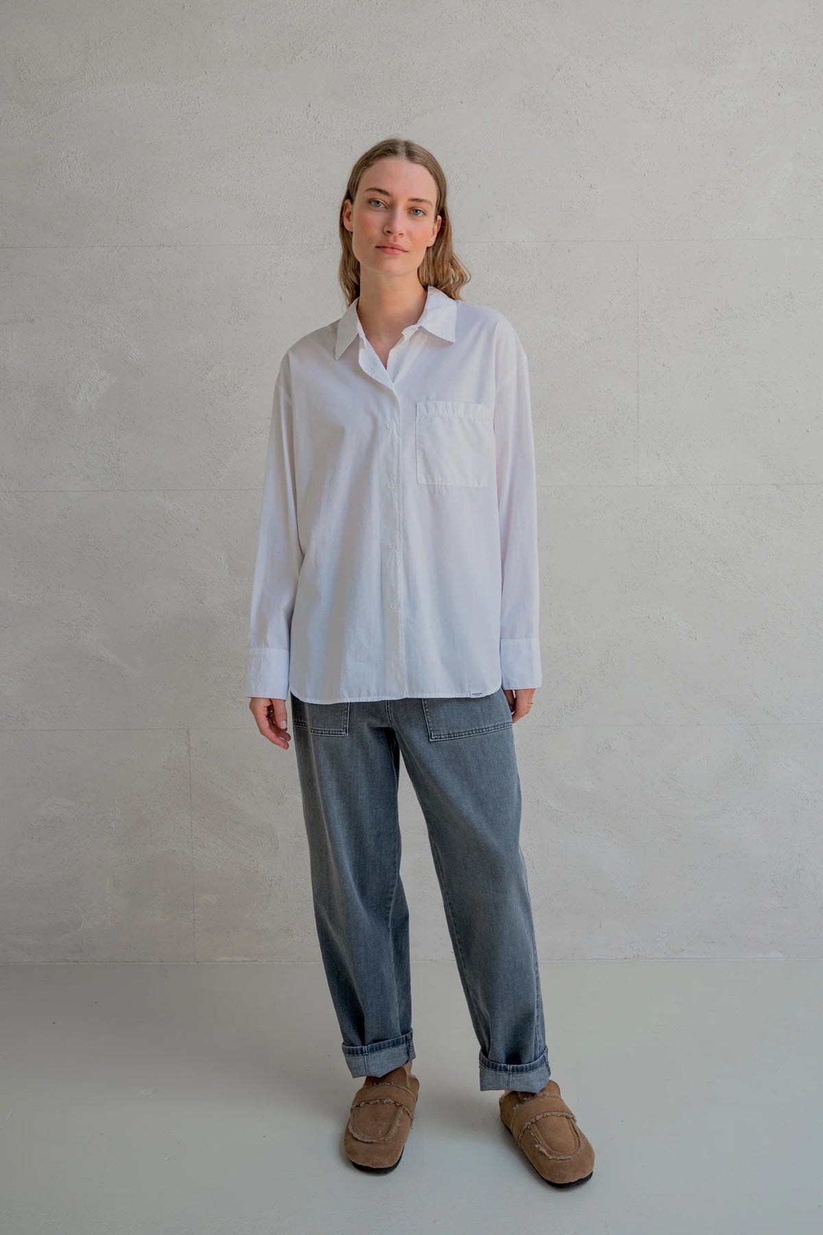 Relaxed Cotton Poplin Shirt