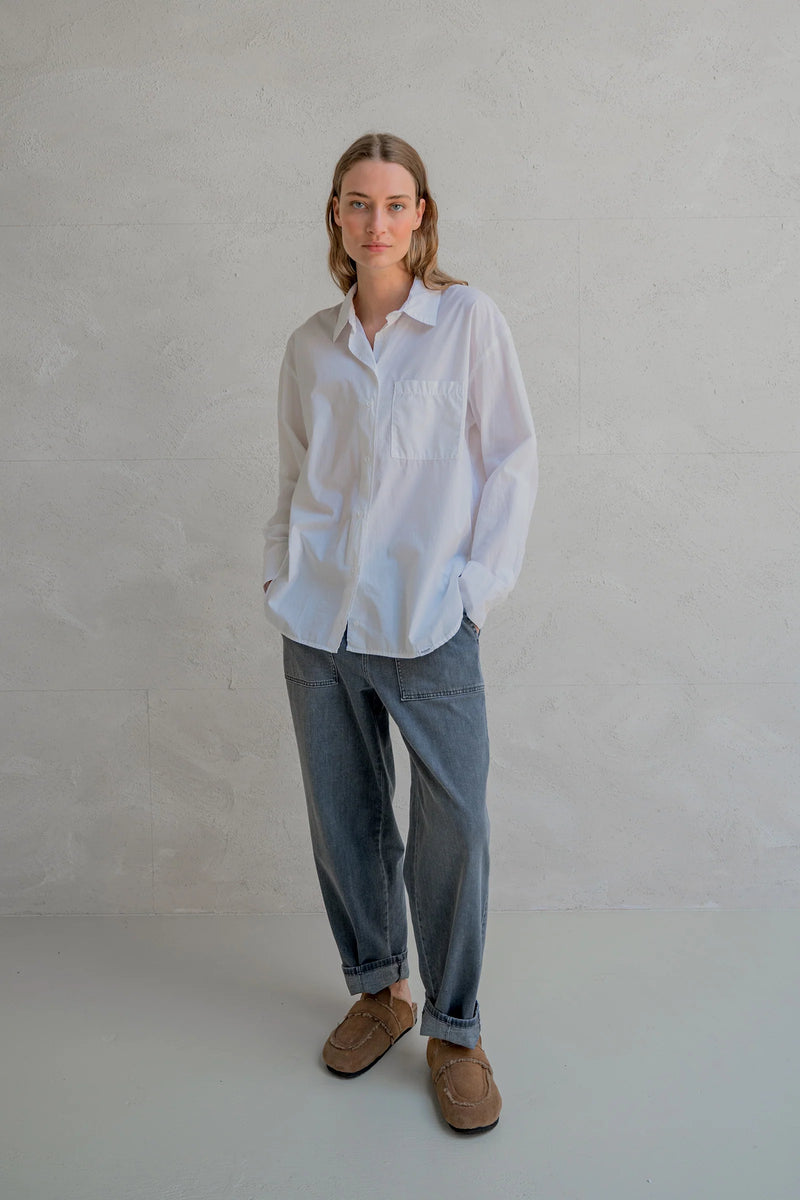 Relaxed Cotton Poplin Shirt