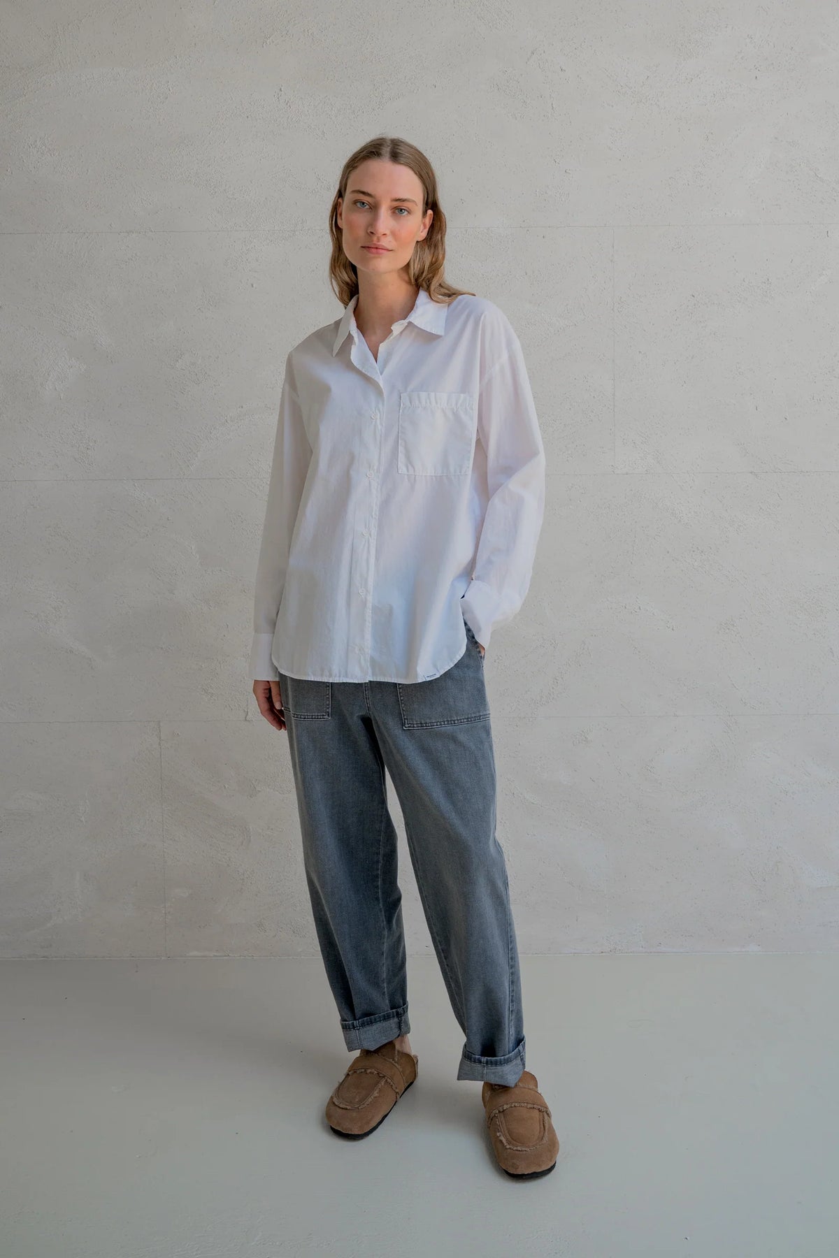 Relaxed Cotton Poplin Shirt