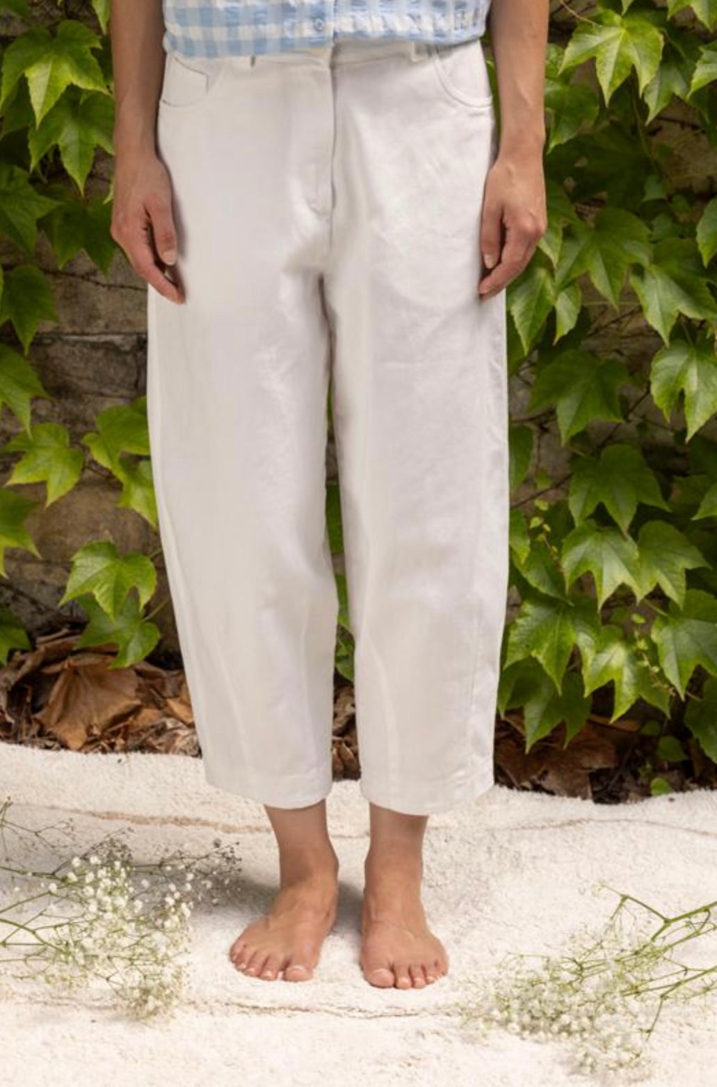 Cropped Relaxed Trousers