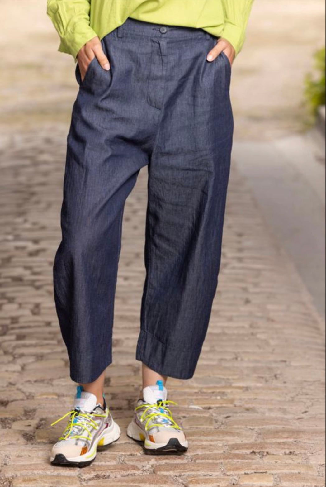 Relaxed Tapered Denim Trousers