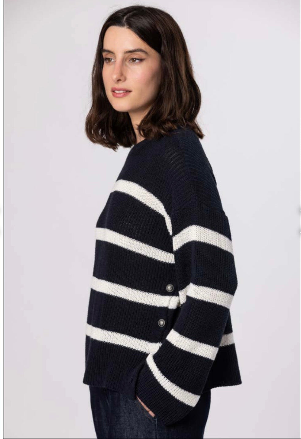 Striped Knit Sweater
