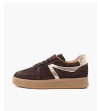 Liva | Dark Brown/Gold Sneaker