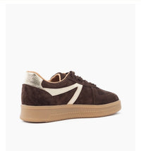 Liva | Dark Brown/Gold Sneaker