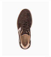 Liva | Dark Brown/Gold Sneaker
