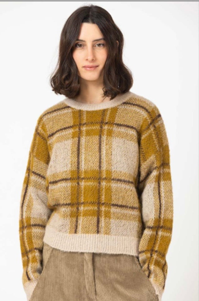 Checked Soft Knit Jumper
