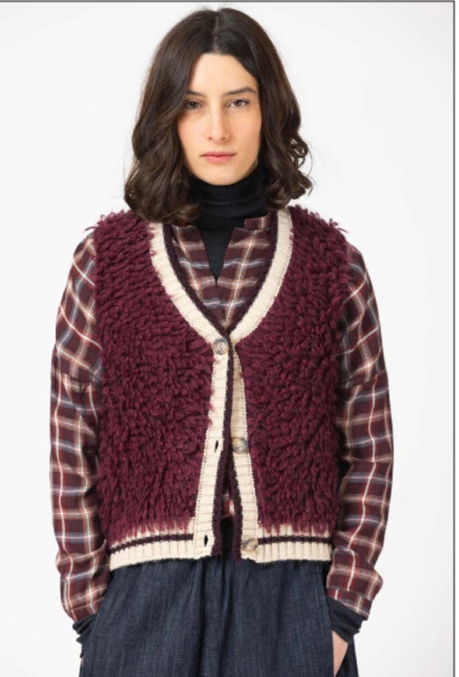 Borg Knit Gilet