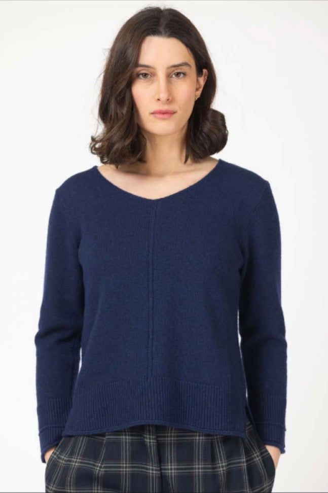 Classic Navy Fine Knit Jumper
