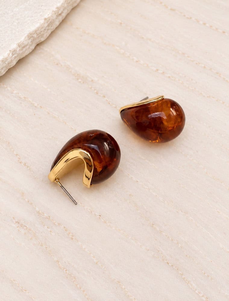Juney Dome Earrings-14k Gold